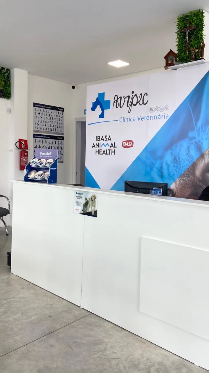 Recepção da Clínica Veterinária Avipec no Bairro Alto